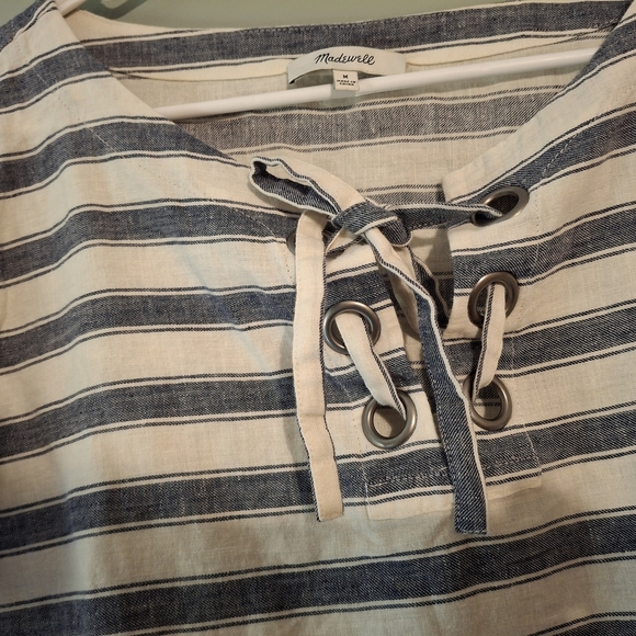 Medewell Striped Navy and White Top. - Picture 3 of 5